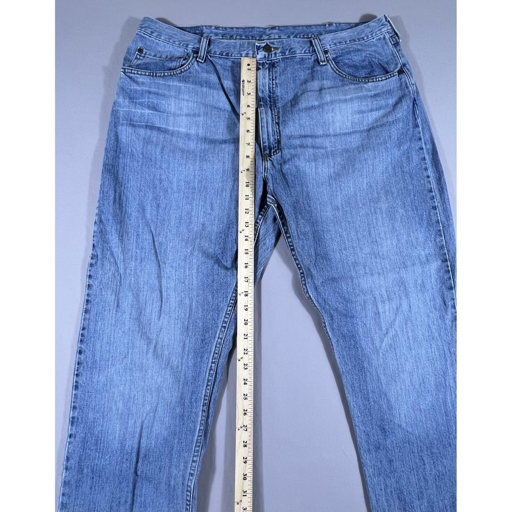 Wrangler Premium Quality Relaxed Fit Jeans Men's 42x30 Medium Wash Blue Denim - Picture 12 of 16